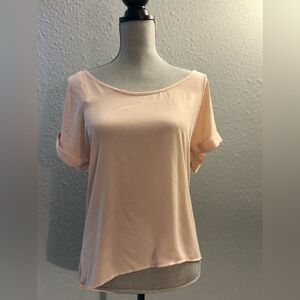 Lucca Couture Womens Soft Pink Leisure Top Sz M
